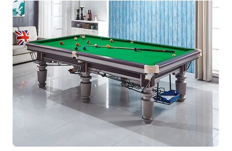 Billiard table standard American black 8 steel library table adult home two-in-one table tennis table