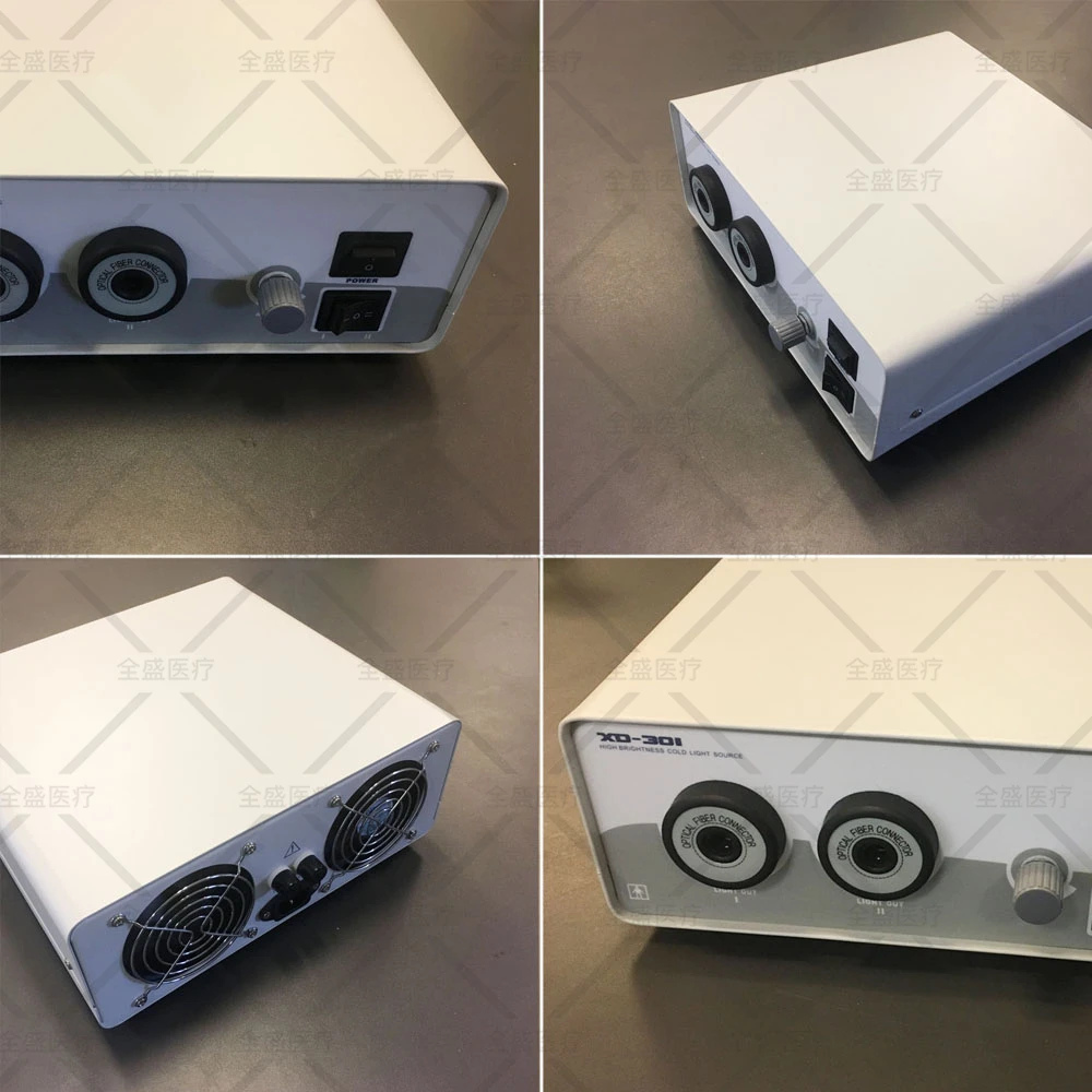 

Medical Endoscopy Cold Light Source Cable ENT Instruments Halogen Dual Holes Fiber Optic