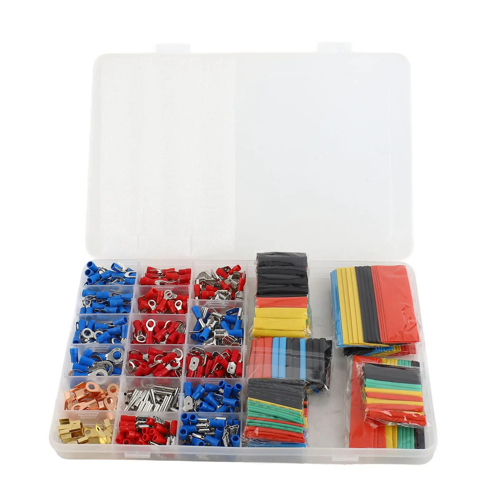 678PCS Car Cable Wire Electrical Set 350PCS Terminals Connectors + 328PCS 2:1 Shrinkable Tube Heat Shrink Tube With Assorted Box