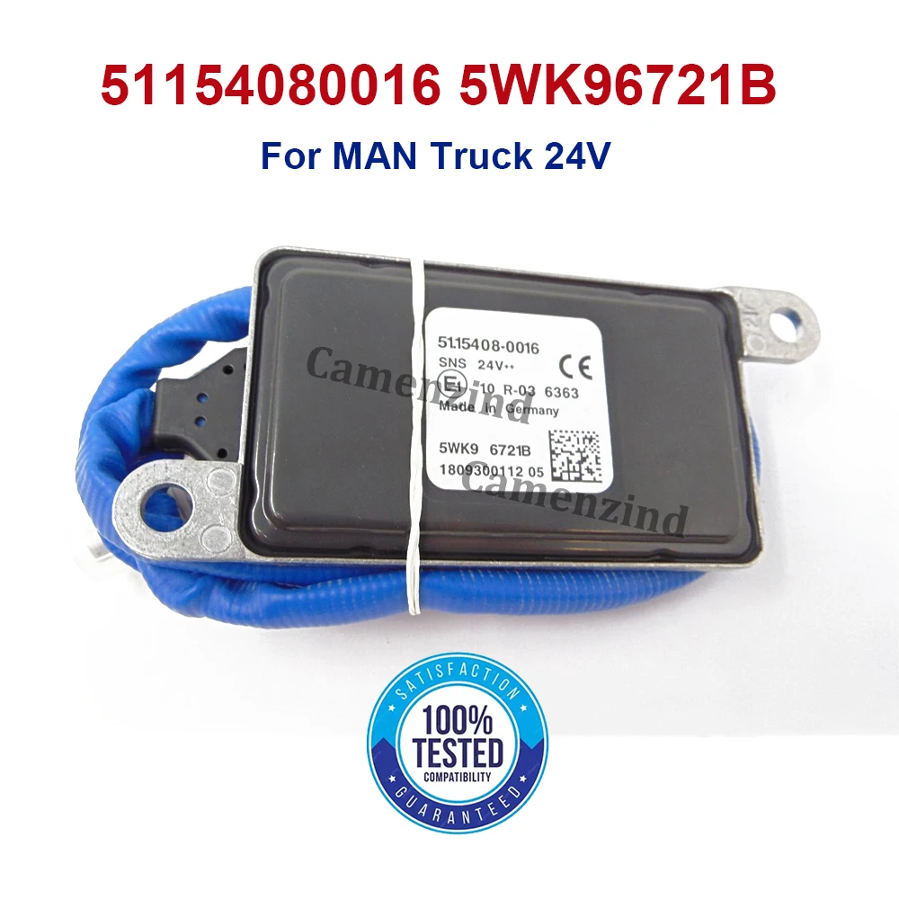 

51.15408-0016 5WK96721B 51154080016 NOX Sensor Nitrogen Oxygen Sensor 24V For MAN Truck TGX TGS TGL TGM 5WK9 6721B 51.154080016
