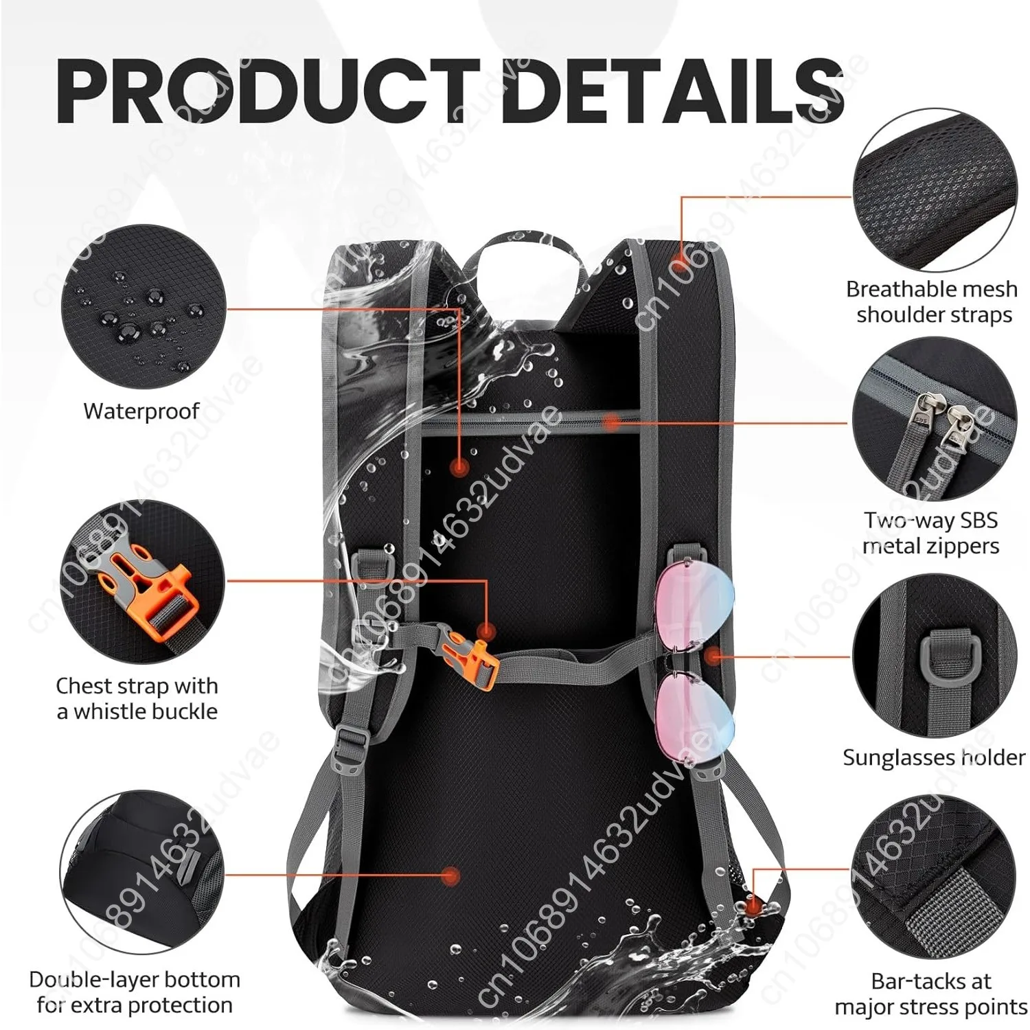 Venture Pal 40L Lightweight Packable Travel Hiking Backpack Daypack