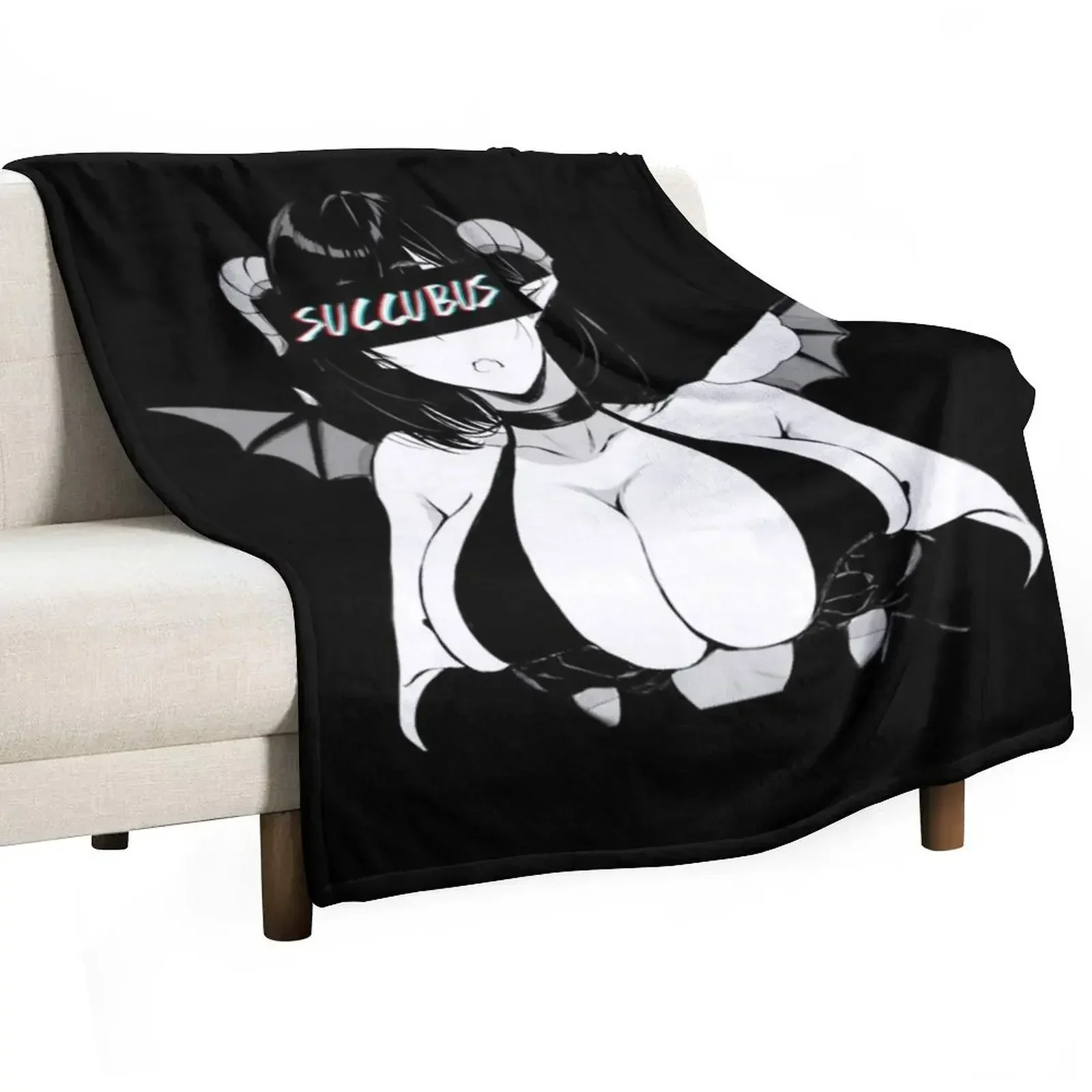 Succubus Throw Blanket Decorative Beds Soft Big Plaid Kid'S Blankets