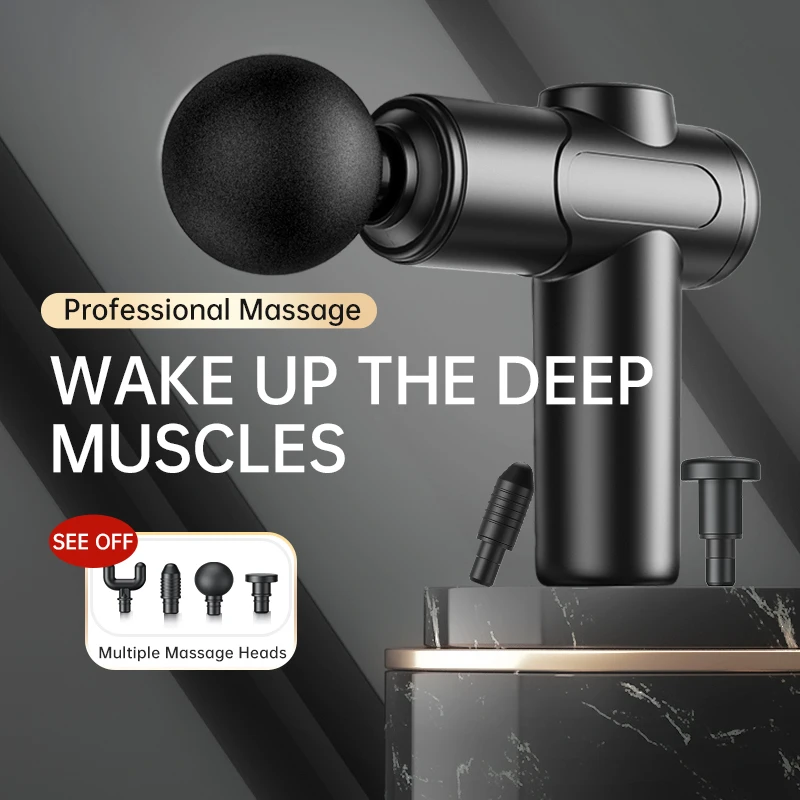 

Портативный массажный пистолет для фасций, электрический массажер для расслабления мышц, домашний перезаряжаемый массажный пистолет, расслабляющий все мышцы тела