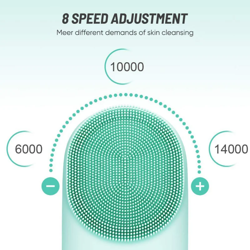 Handheld vibrierende elektrische Silikon Gesichts reinigung Gesichts bürste Schönheits gerät