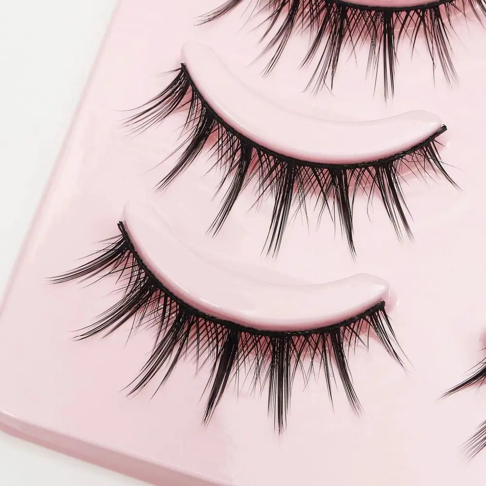 5 Pairs New Natural Manga Lashes Soft Thick False Eyelashes Manga Daily Dating Makeup Eyelashes Lashes Wispy