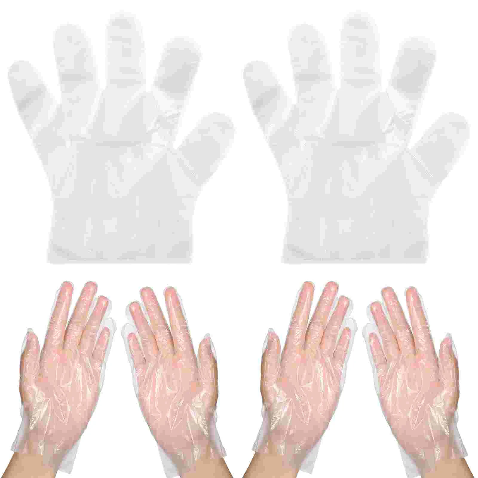 ถุงมือทําความสะอาดเด็กอิมัลชันฝาครอบป้องกันมือทางการแพทย์ไนไตรล์โปร่งใส