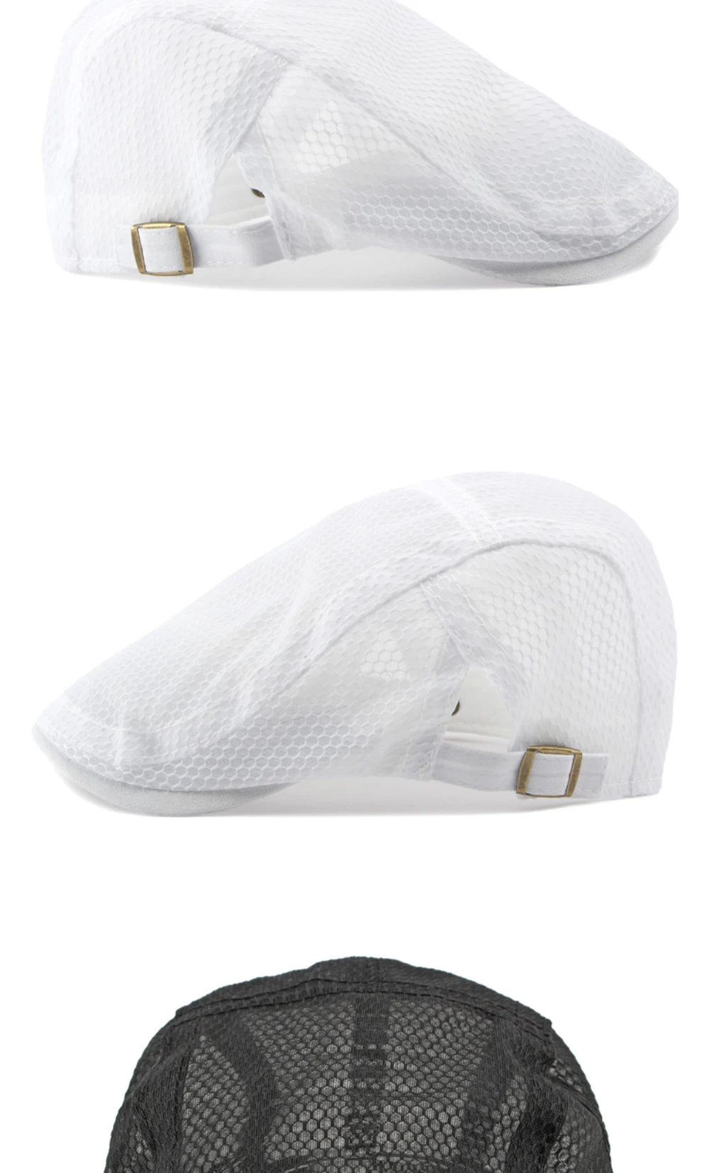 HT4822 Baskenmützen Frühling Sommer Mesh-Kappen für Herren Damen Retro Künstler Maler Baskenmütze Herren Damen Ivy Flat Cap Atmungsaktive Baskenmütze – Detail 7