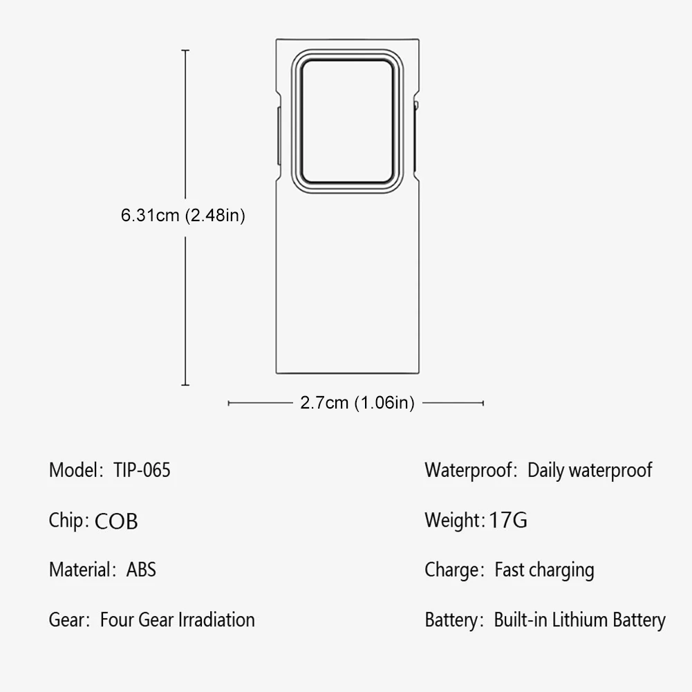 Latarka LED EDC Ładowana przez USB Awaryjna Latarka Kempingowa 4 Tryby Super Jasna Latarka do Biegania na Zewnątrz i Wędrówek