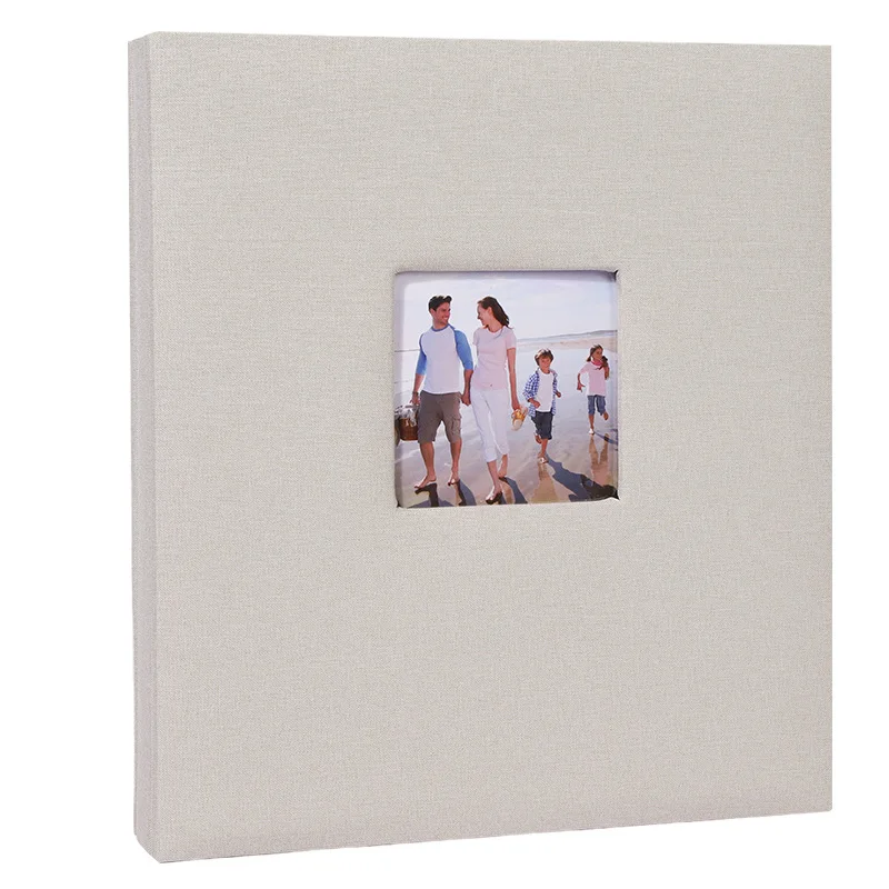 Customized. Guangmei Linen Cover PP Insert Pocket Photo Storage Album 600 Sheets Household Large Capacity