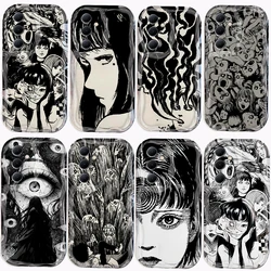 Junji Ito horror Hot comics 3D Wave Case For OPPO Realme 12 11 10 9 8 7i 6 5 Pro Plus C67 C55 C31 C35 C11 C12 C15 C20 C21Y Cover