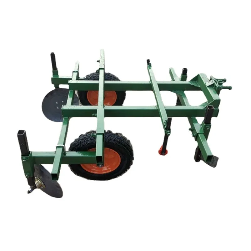 

Walk-behind four-wheel mulching machine for micro-cultivation