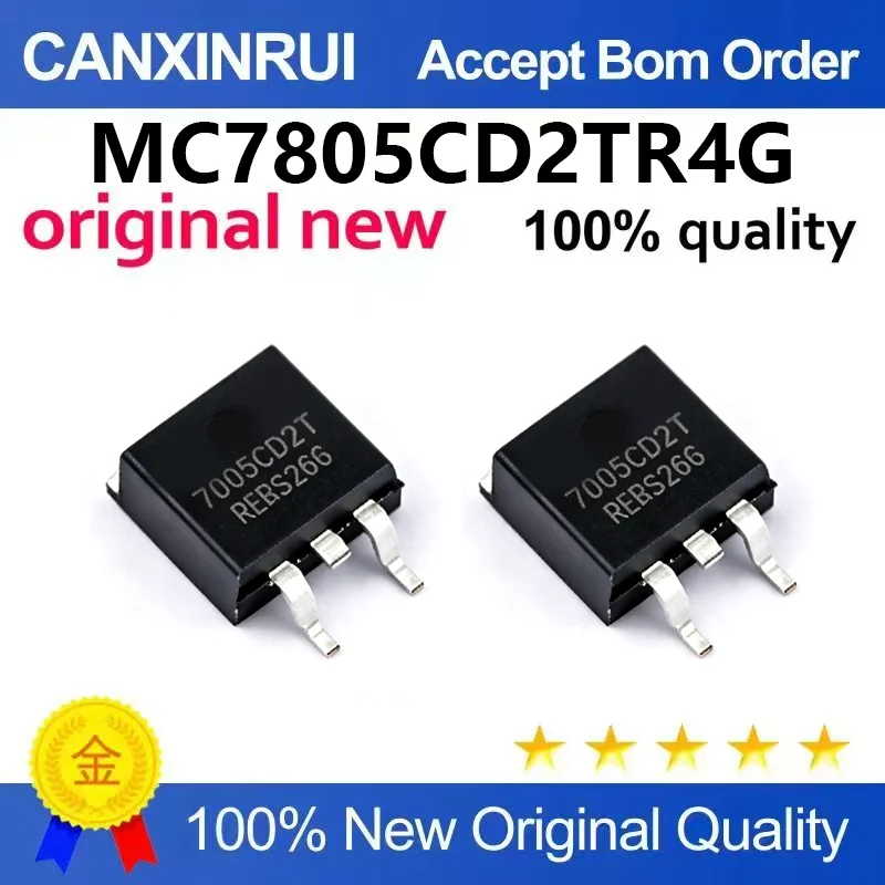 （5pcs-100pcs）Original genuine MC7805CD2TR4G patch TO-263-2 5V/1A linear regulator chip