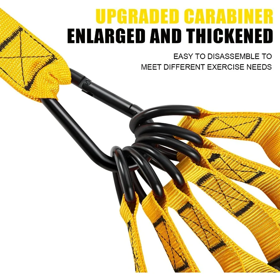 أربطة مقاومة ثقيلة للتمرين، أربطة تمرين بوزن 350 رطل مع مقابض، مجموعة أربطة تمرين للرجال، أربطة وزن للياقة البدنية #5