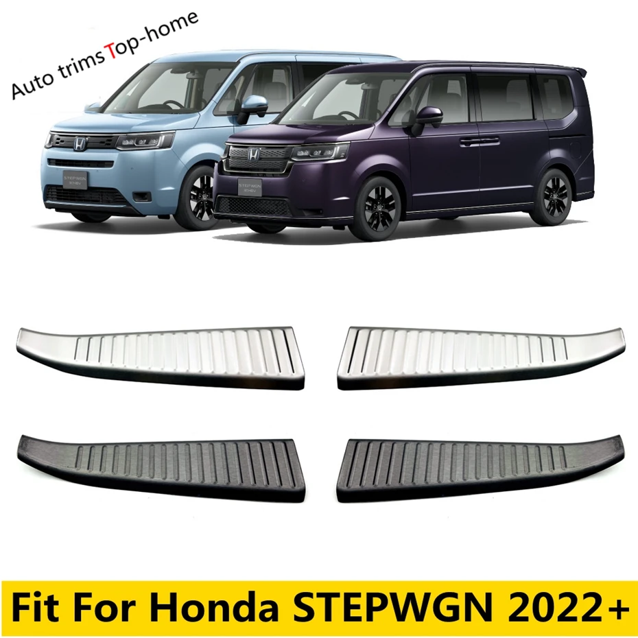 

Stainless Steel Rear Door Sill Scuff Plate Pedal Threshold Guard Protector Cover Trim For Honda STEPWGN 2022 2023 Accessories