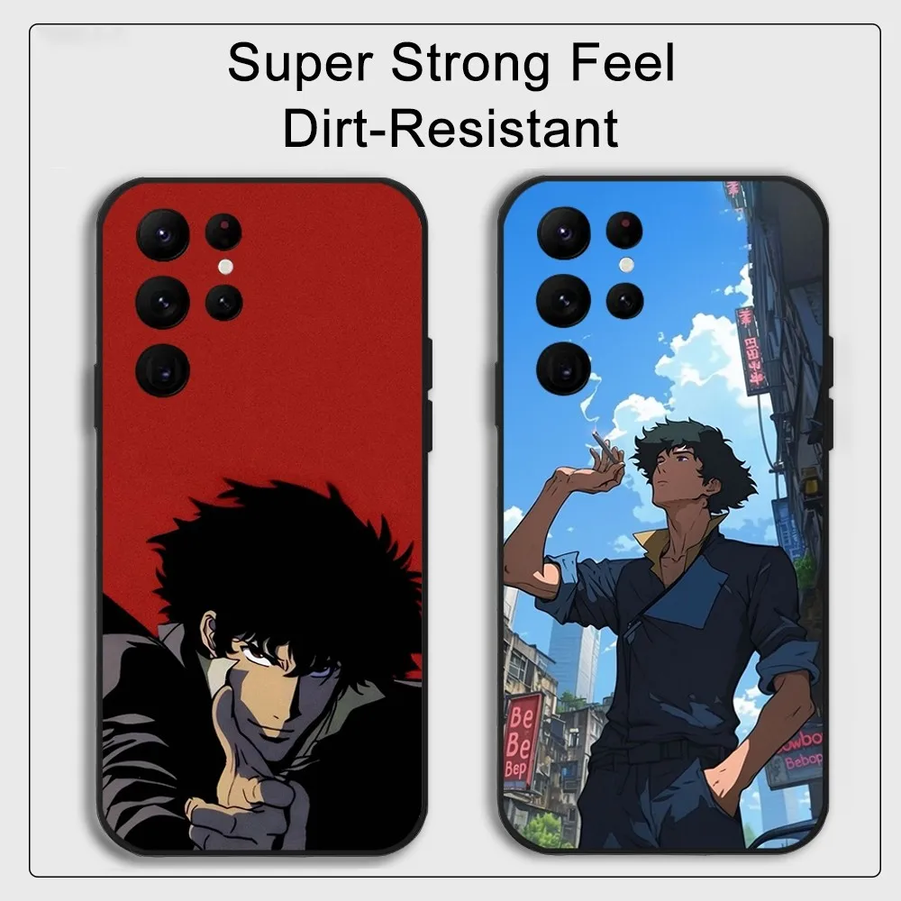 C-Cowboy Bebop Anime Phone Case Samsung S series s20 s21 s22 s23 s24 FE Plus Ultra TPU Soft to Skin-friendly case