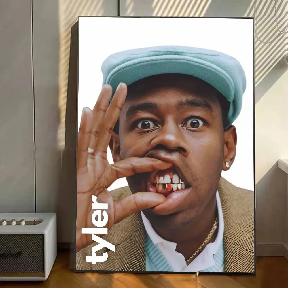 مغني الراب T-Tyler The Creator ملصق معرض يطبع ذاتية اللصق ديكور المنزل الديكور صور مطبوعة للحوائط ملصق غرفة المعيشة