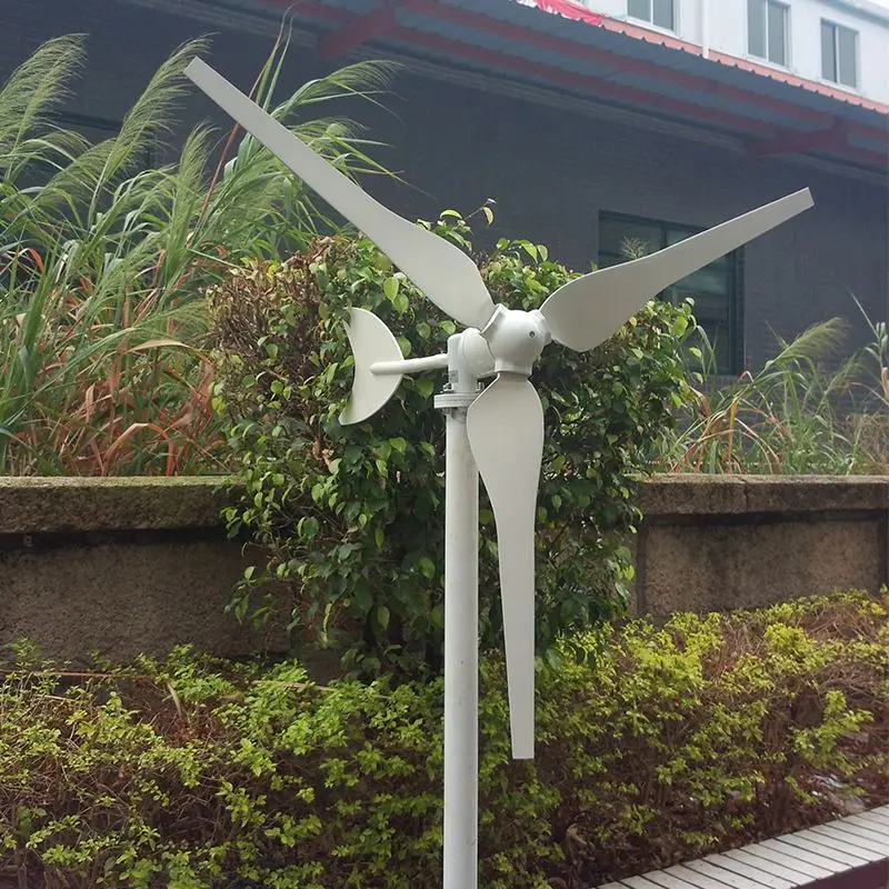 100W micro wind turbine household street lighting, portable energy generator and complementary