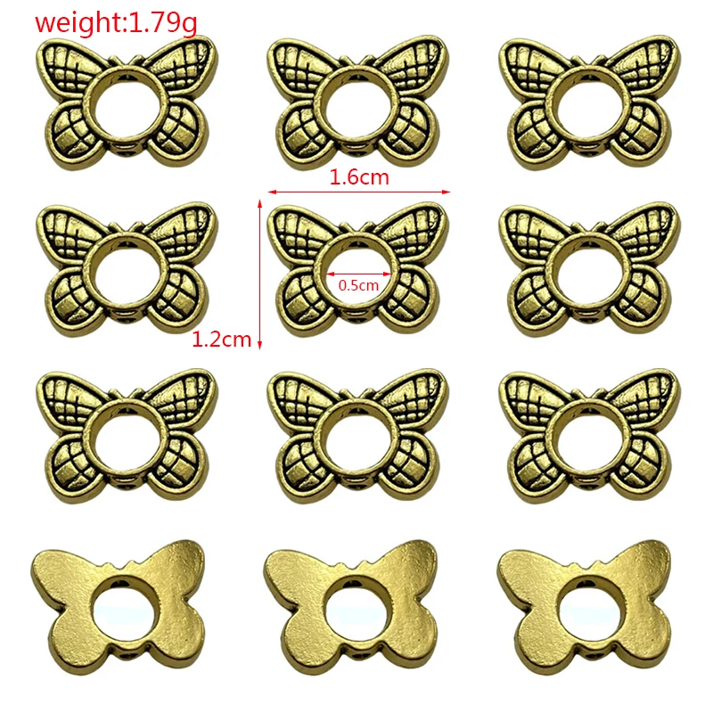 10pcs Perforated Two Colour Animal Amulet Charms Turkish Evil Eye Owl Elephant Turtle Butterfly Flower Pendants Accessories Find