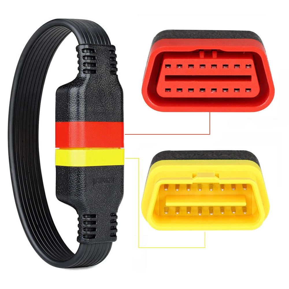 

ECUTOOL OBD2 Extension Cable for Bluetooth Adapters 16Pin Cable extension 36CM Connector For OBDII Launch Adaptors