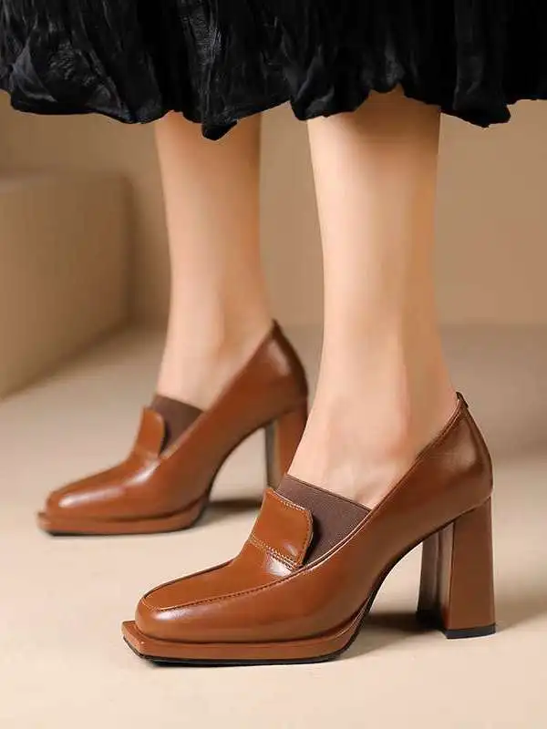 autumn-new-korean-style-women's-single-layer-midmouth-shoes-fashionable-casual-leather-shoes-with-rubber-sole-for-daily-wear