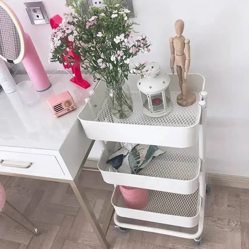 Manicure Beauty Salon Trolley Rolling Hairdresser Lash Tattoo Salon Trolley Barber Nails Chariot Coiffure Salon Furniture WKST