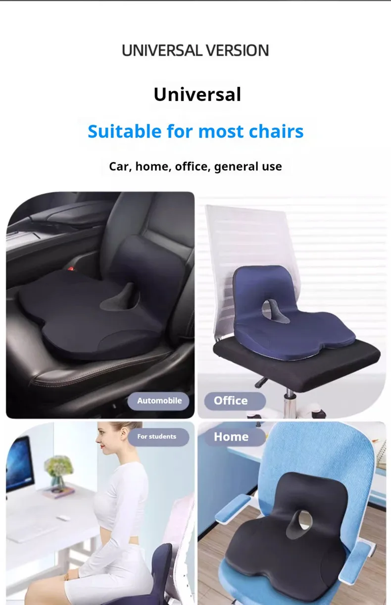 Car Main Driver Seat Booster Seat Cushion Memory Foam Cushion Relief Chair Suitable All-season Booster Universal Comfort Seat