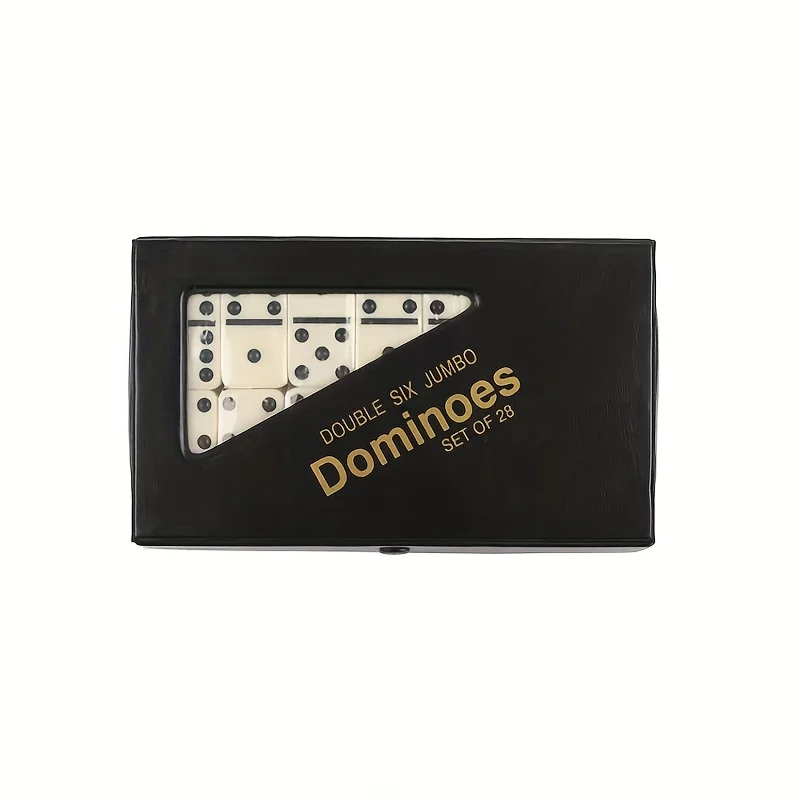28PCS Doppel Sechs Domino Set Unterhaltung Freizeit Reise Spaß Tisch Spiel Domino Spielzeug kinder Puzzle Spielzeug Geschenk – Detail 2