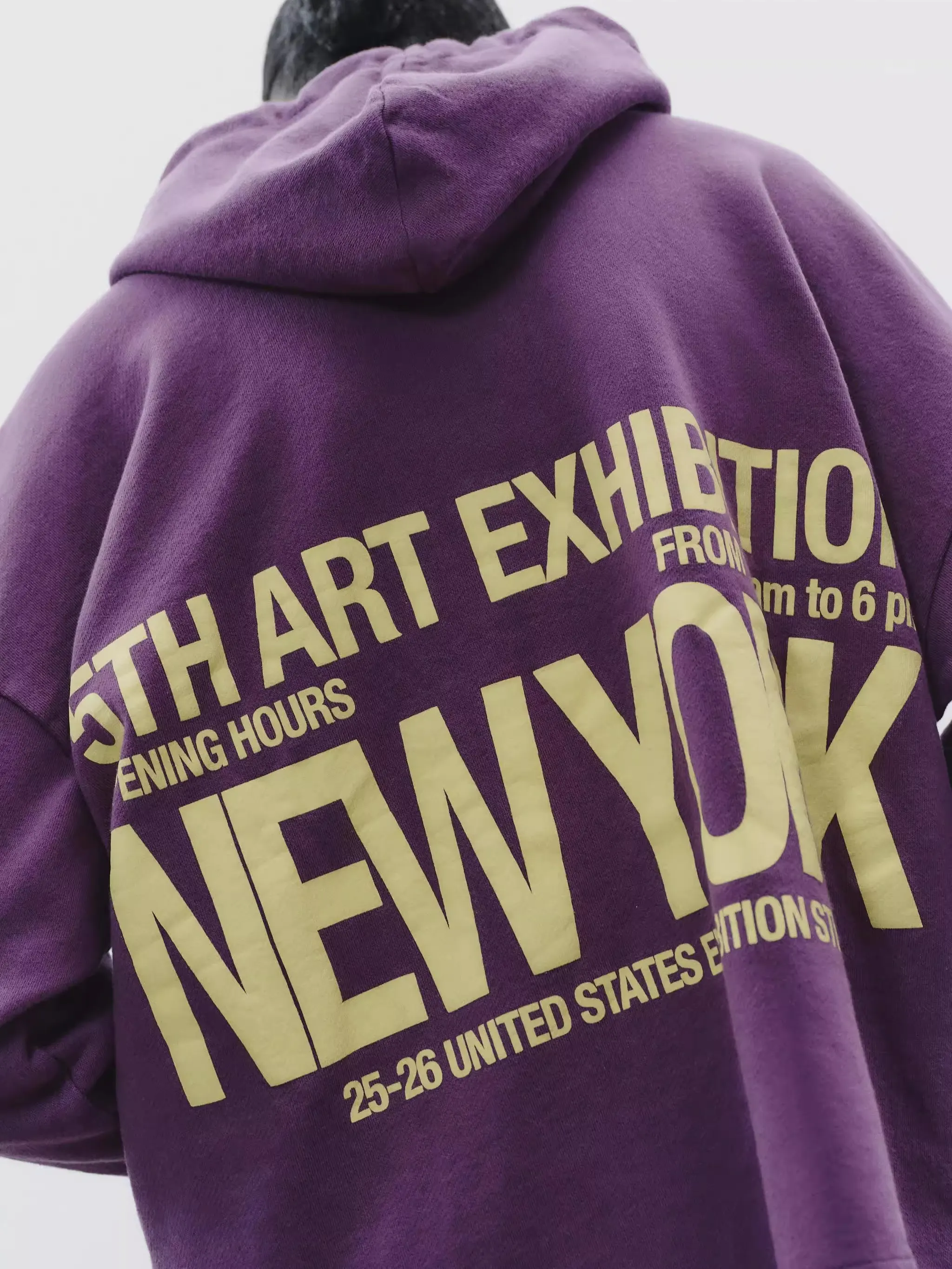 Primavera Autunno Nuovo Arrivo Donna Cotone Americano Confortevole Con Cappuccio Stampato Lungo Sve Felpa Jaet Street Sle Zippe...