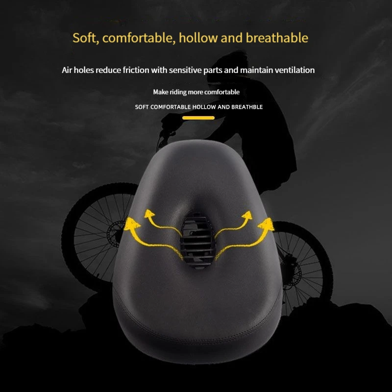 Wide Bike Scooter Seat Saddle E-Bike Soft Breathable Cushion Seat Bike Sponge Cycling Accessories