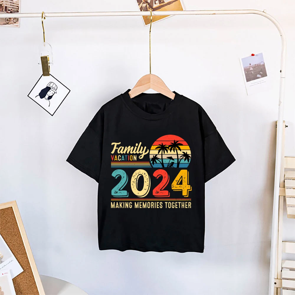 Family Vacation 2024 making memories together Matching shirt Adult Kids T-shirt Tops Baby Romper Travel Faimily Look outfit tees