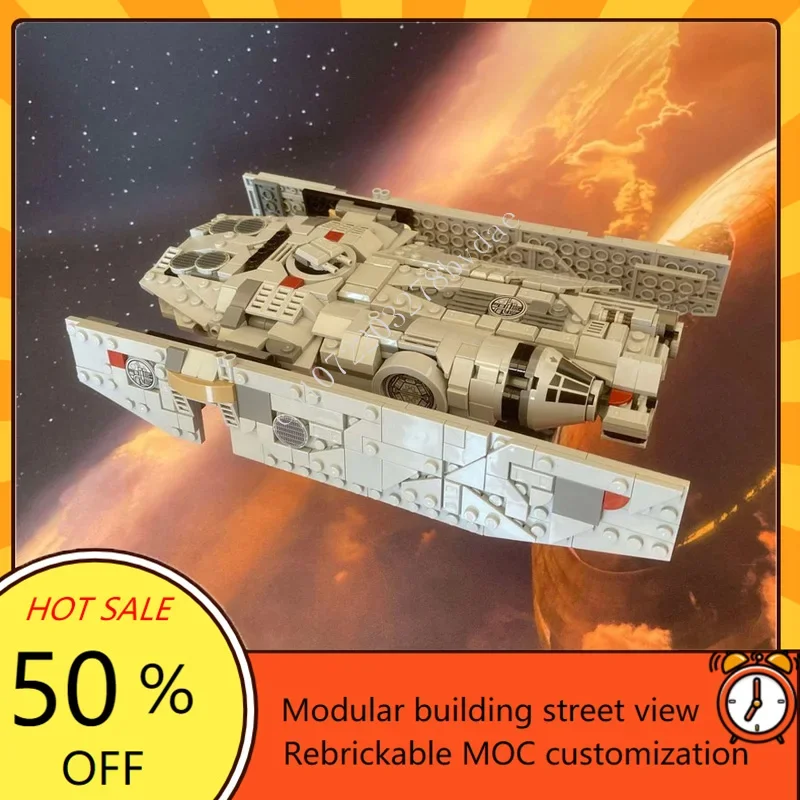 641PCS Luthen's Fondor Hullcraft Midi Scale Space War Military MOC SpaceShip Battle Model Custom Puzzles DIY Assembly Model Gift