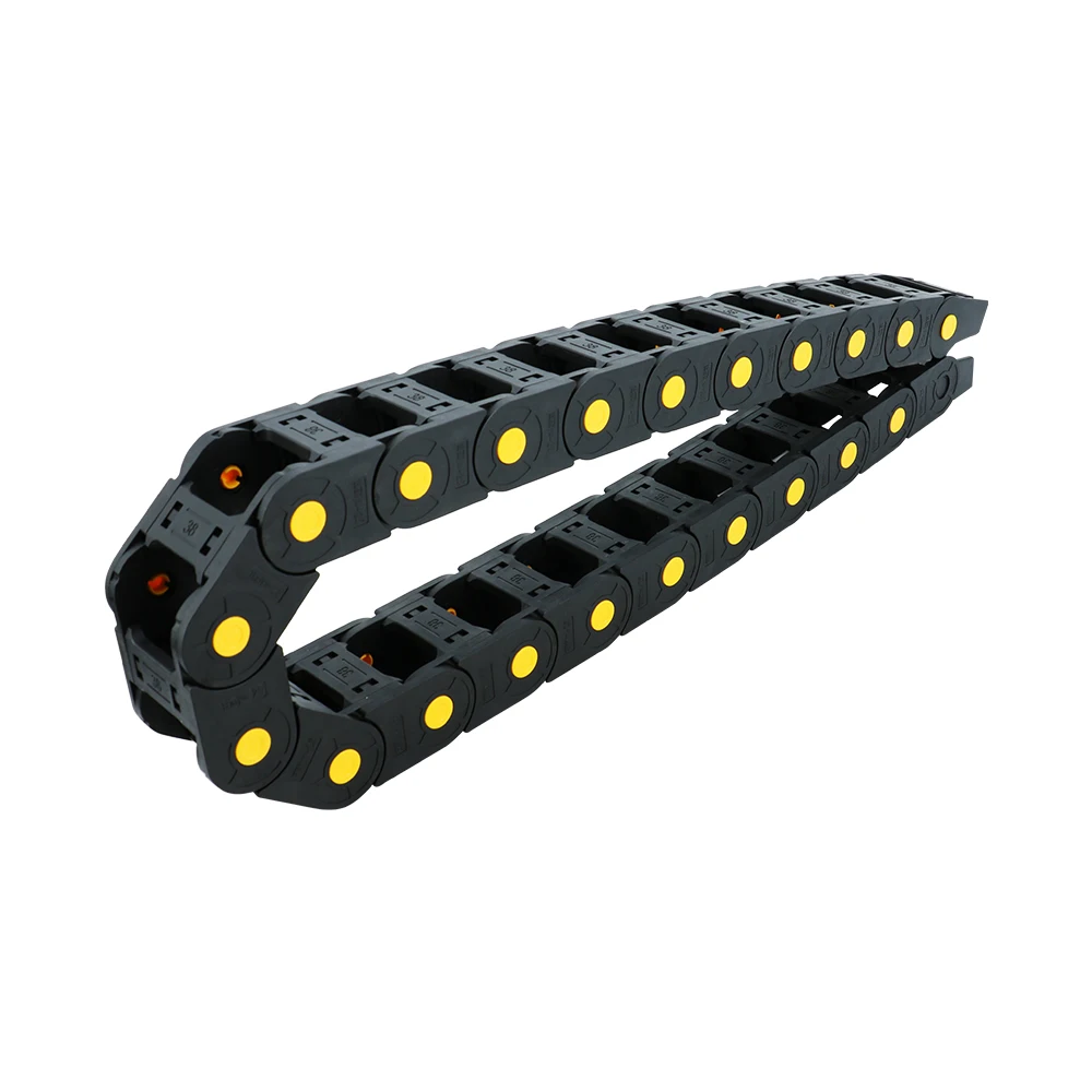 HLTNC Brand Mass Production of Flexible Nylon Cable Drag Chain 25*50 Openable Cable Drag Chain for CNC Machine Tools