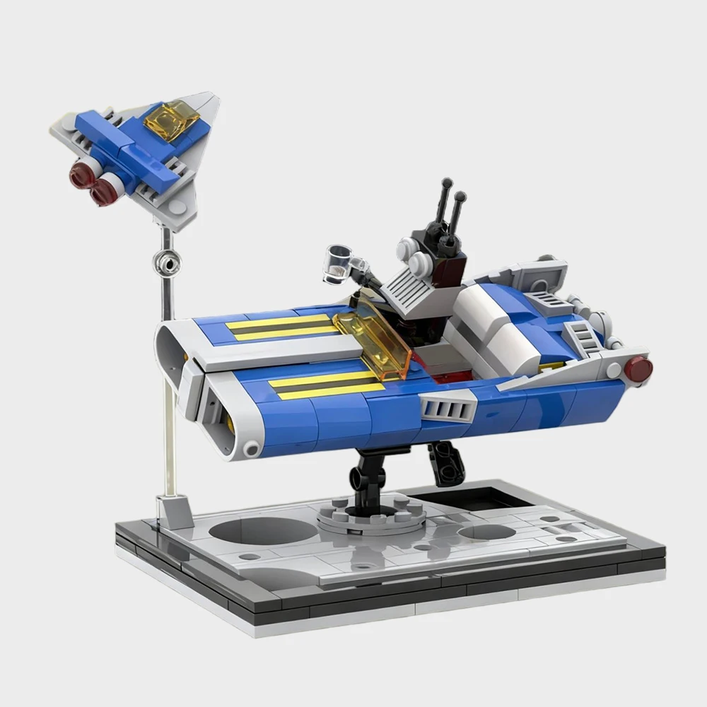 

244 шт. MOC креативный лунный космический корабль модная модель дисплей модель DIY украшения строительный блок игрушка детская коллекция для мальчиков подарочный набор