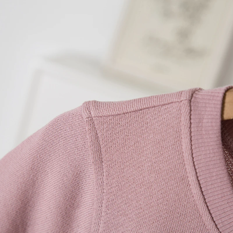 T-shirt en coton absorbant la sueur respirant Dr femme ample ort Sve rond Ne vêtements de maison Spwear décontracté été Dr