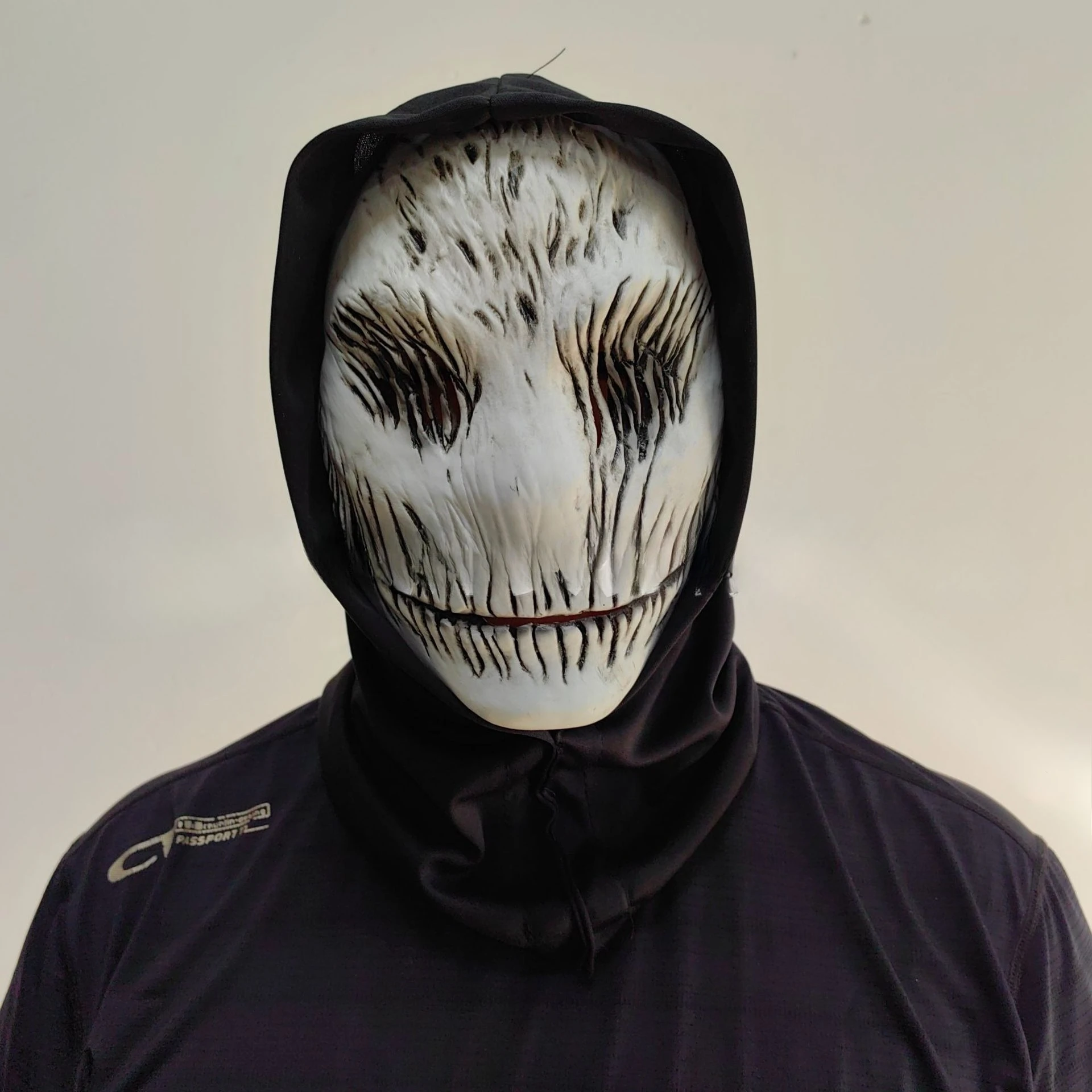 

The Ghost Hacker Mask Head Cover Latex Mask Halloween Masquerade Party Cosplay Costume Props Accessories