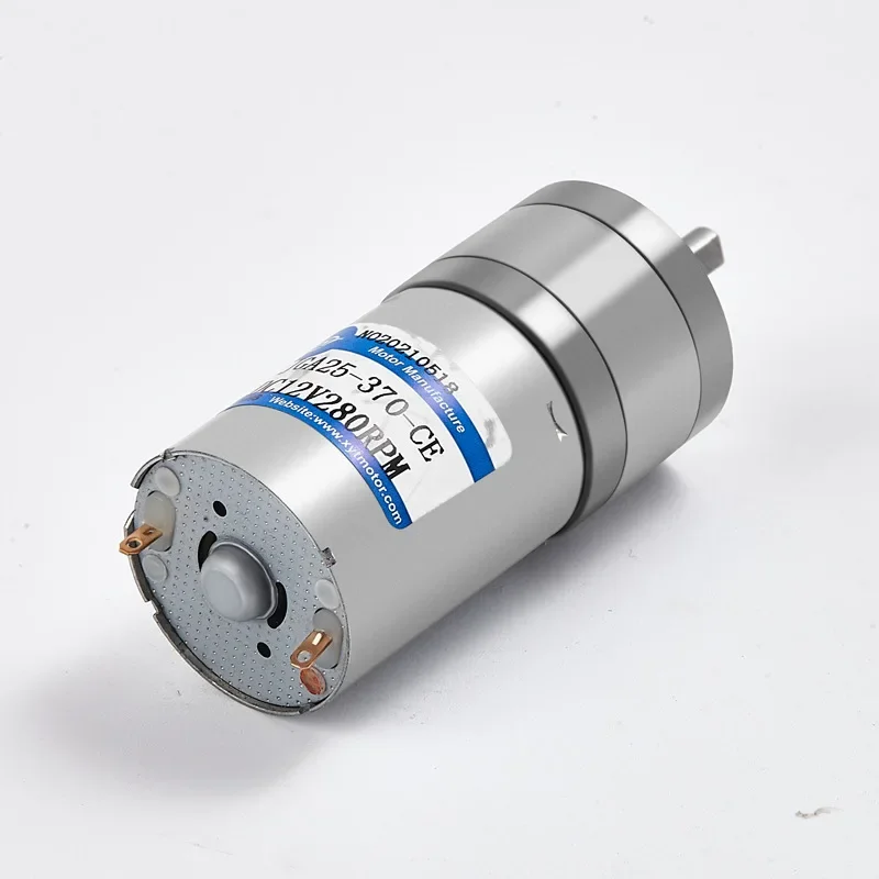 JGA25-370  DC Motor Miniature Geared Motor 6V / 12V / 24V Electric Gear Motor High Torque 22/26/35/58/77/133/171/281/646/1360rpm