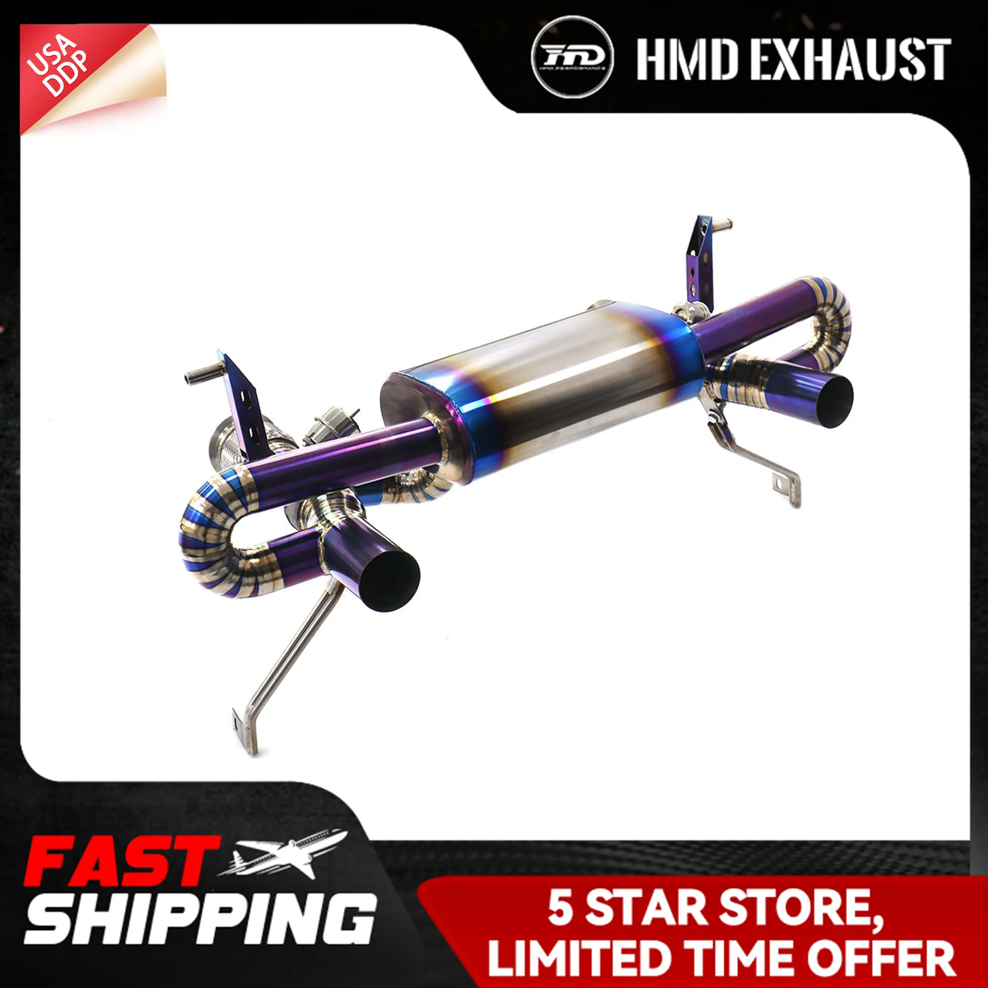 

HMD Exhaust Catback for Lamborghini Huracan EVO Ti Support customization Increase pipe diameter Vacuum valve