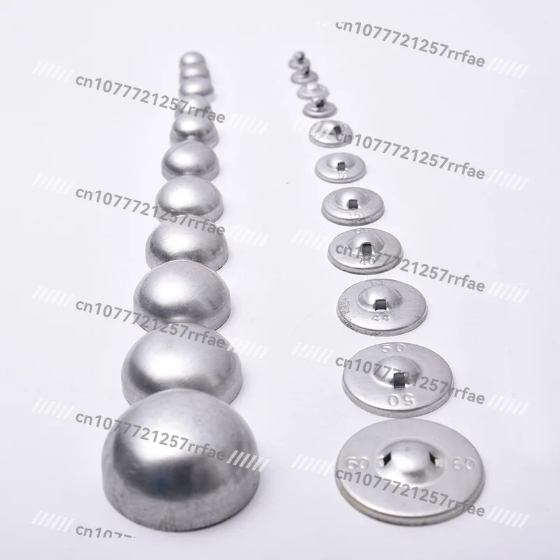 Coat button mushroom button blank hemispherical button, mushroom aluminum bottom bag button