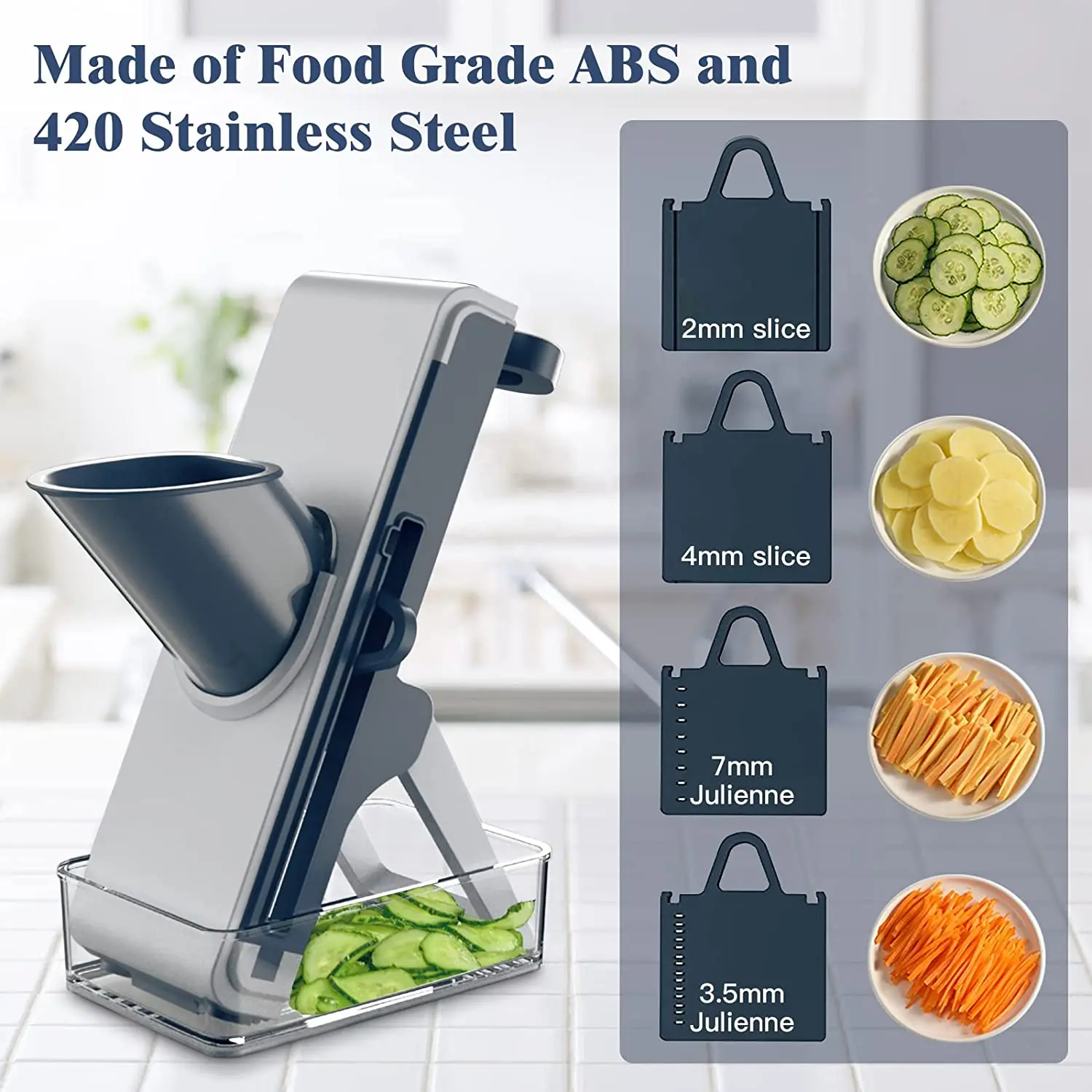 5 in 1 Multifunctional Vegetable Cutter Shredders Slicer With Basket Fruit Potato Chopper Carrot Grater Slicer Mandoline