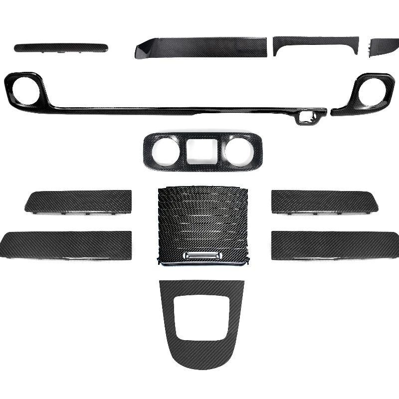 2025 New Dry Carbon Fiber Dashboard Decorations for G CLASS W465 G63 G500 G400 Interior Accessories