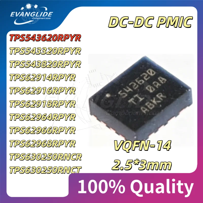 2 PCS/LOT TPS543620RPYR DC-DC VQFN-14 PMIC