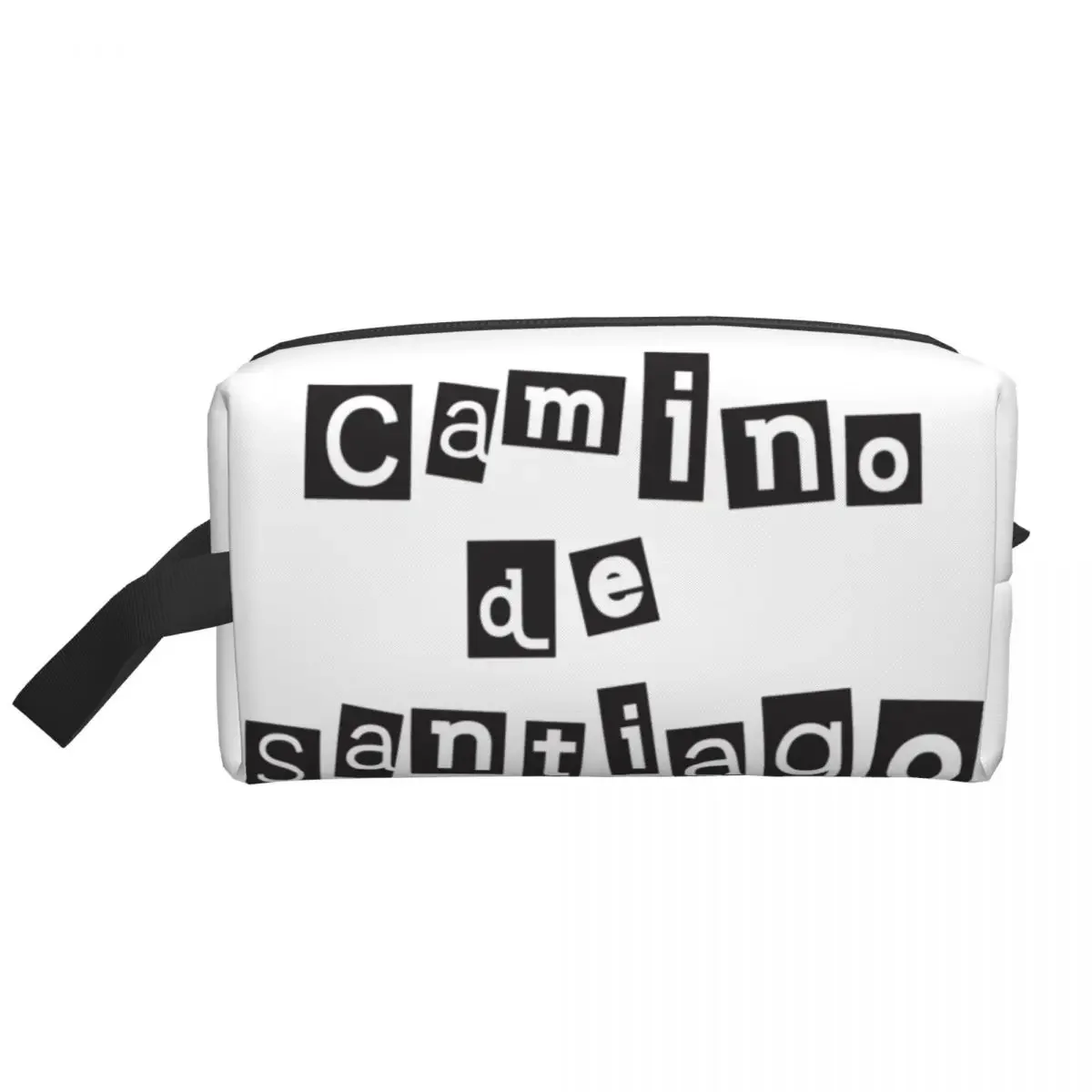 Custom Camino De Santiago Compostela Peregrino Cosmetic Bag Women Fashion Big Capacity Makeup Case Beauty Storage Toiletry Bags