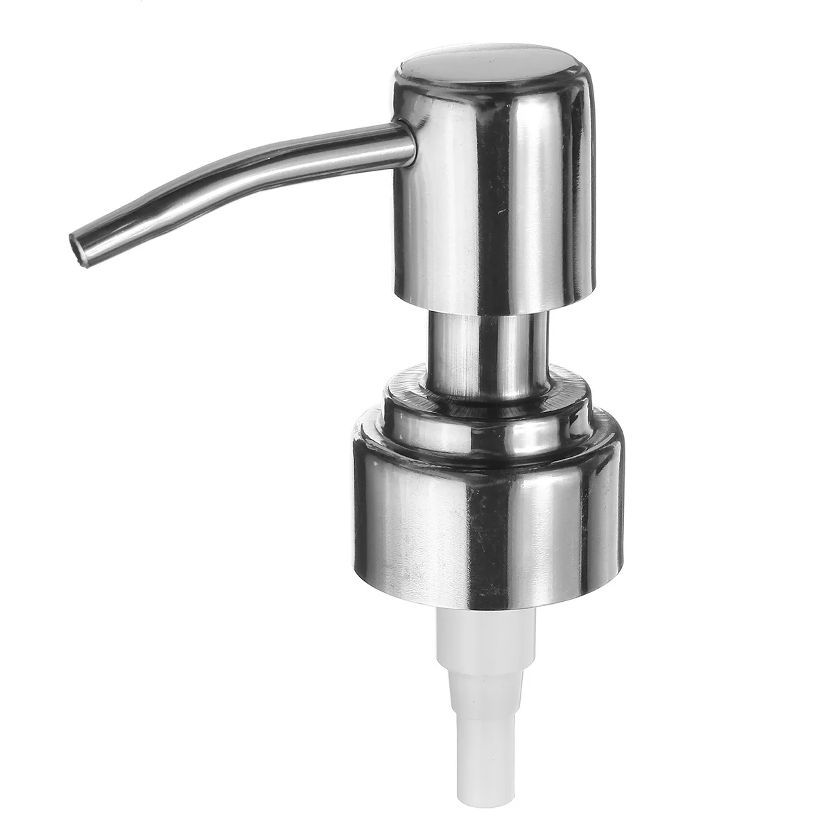 

Stainless Steel Lotion Pump Silver Soap Dispenser Replacement Foaming Head Shampoo Bottle Accessories