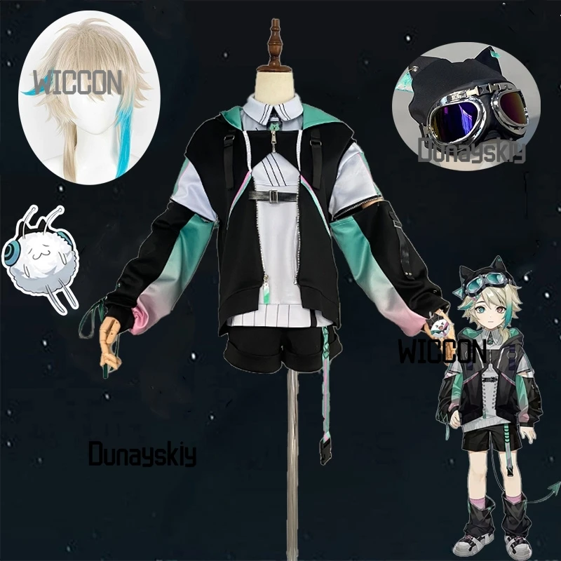 

Holive Vtuber Azaa Cool Cosplay Costumes Wig Accessions Coat Pants Hoodie Kawaii Funny Jirai Kei Daily Party Halloween Cosplay
