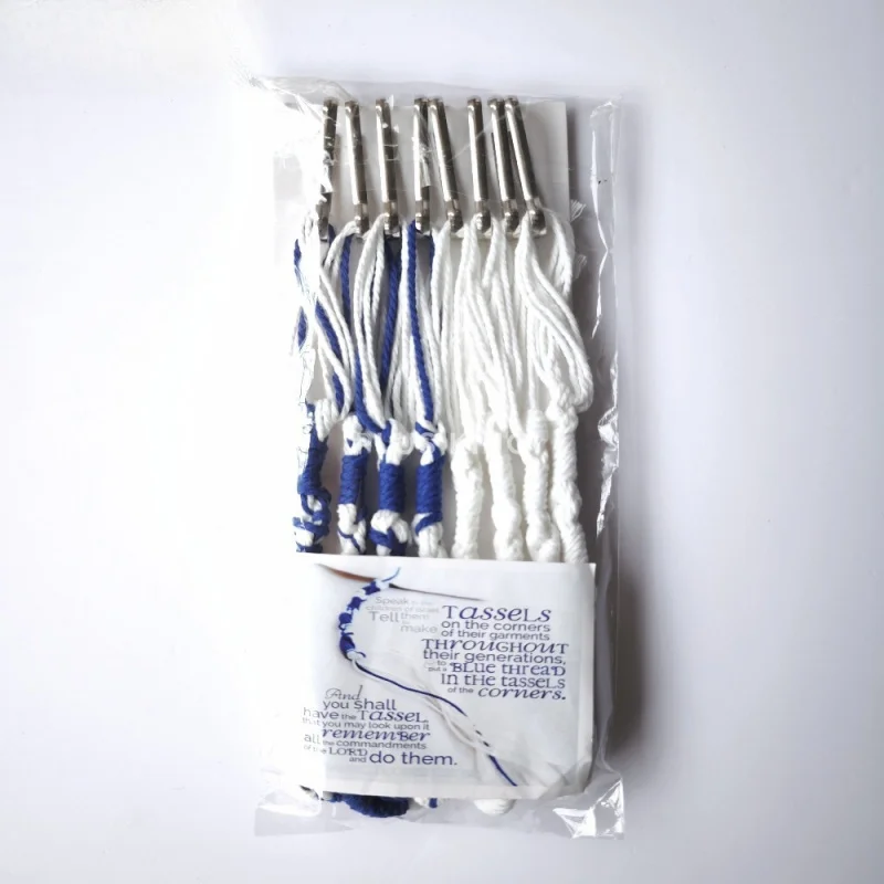 Prayer Scarf Tassels Ethnic Shawl Tallit Rope Accessory Lobster Clasps
