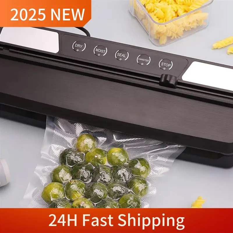 

2025 Trend Vacuum Sealer Machine, 60Kpa Dry & Moist Food Vacuum Sealer Machine Includes 10 Vacuum Sealer Bags
