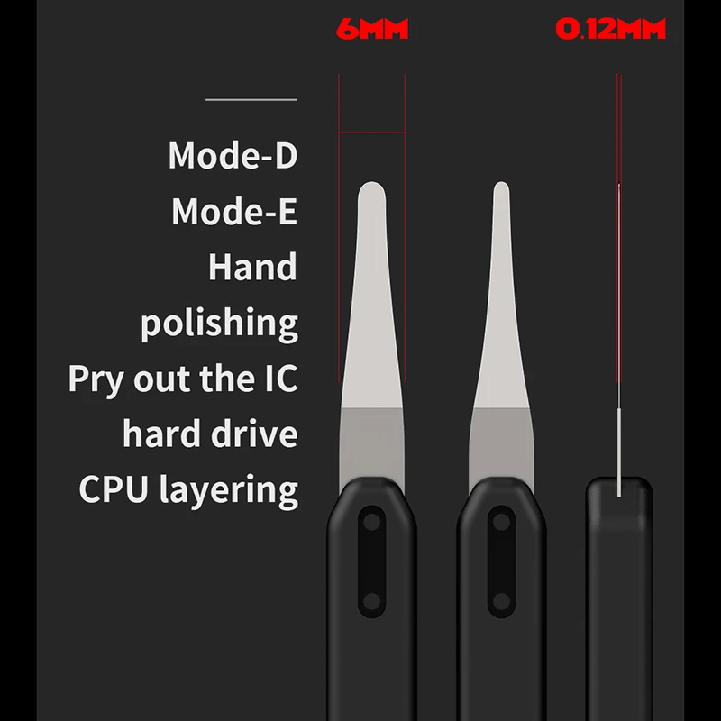 Grattoir à puce 5 en 1 pour réparation de téléphone portable, lame de retrait de colle CPU NAND, couteau à levier, pelle à puce de carte mère, outils Carimplantés