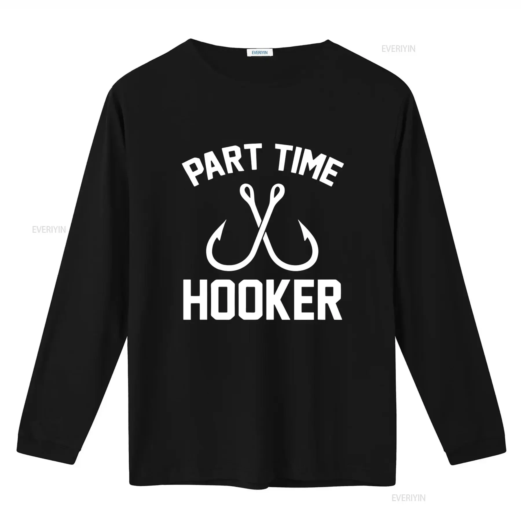 Part Time Hooker T Shirt Unique Carp Fishing Design for Fishermen Novelty Idea vintage Washed homme Unisex designer clothes