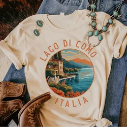 Italy tshirt women Y2K graphic top female harajuku graphic anime clothes