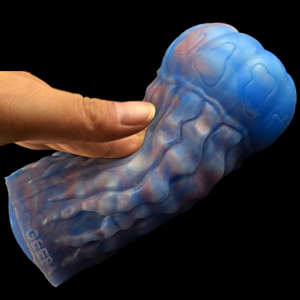 GEEBA Jellyfish Style Male Masturbator Cup Sex Toys Realistic Pocket Pussy Artificial Vagina Men Egg Masturbations FOR ADULT